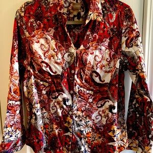 Chico’s button down blouse size 10